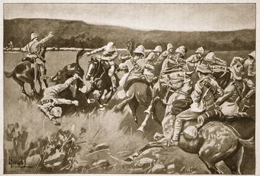 The Ambuscade at Koorn Spruit, illustration från 